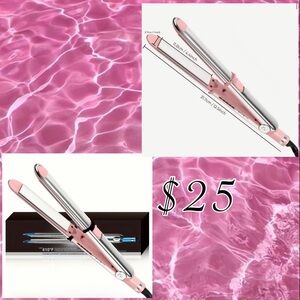 Pink Hair Straightener and Curler